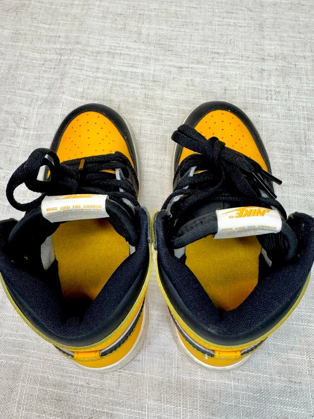 Nike Kids Air Jordan 1 High OG TD - Taxi Black/Yellow/White